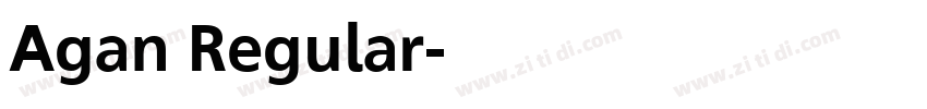 Agan Regular字体转换